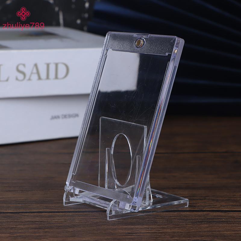 <zhuliye789> 1เซ็ต35PTแม่เหล็กผู้ถือบัตรสนับสนุนการ์ดป้องกันพลาสติกแข็งแขนเสื้อTrendyแสดงกรณีกีฬาYug