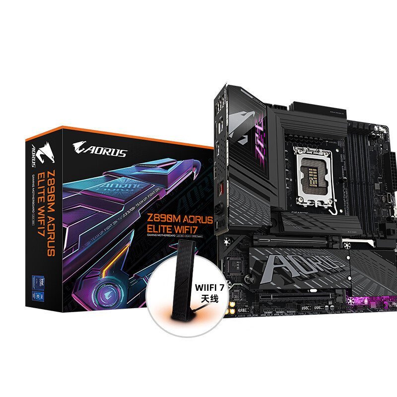 เหมาะสําหรับ Gigabyte แกะสลักขนาดเล็ก Z890M AORUS ELITE WIFI7 DDR5 เมนบอร์ดสนับสนุน LGA 1851