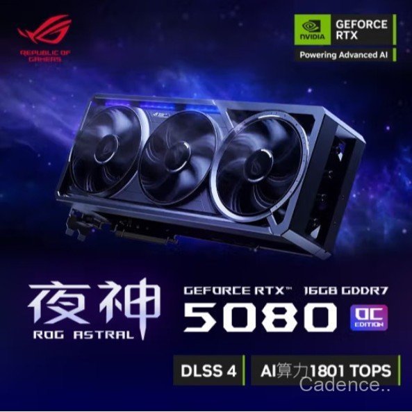 เหมาะสําหรับ Asus ROG Night God RTX5080 O16G เกมกราฟิกการ์ด GPU การแข่งขันเกมกราฟิกการ์ดอิสระ