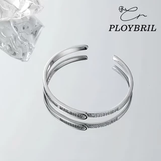 PLOYBRIL S017 กําไลเพชร Full Stars กำไลข้อมือผู้หญิง กําไลแฟชั่น เงินแท้ เครื่องประดับเพชร สวยหรู ใส่ได้ทุกโอกาส