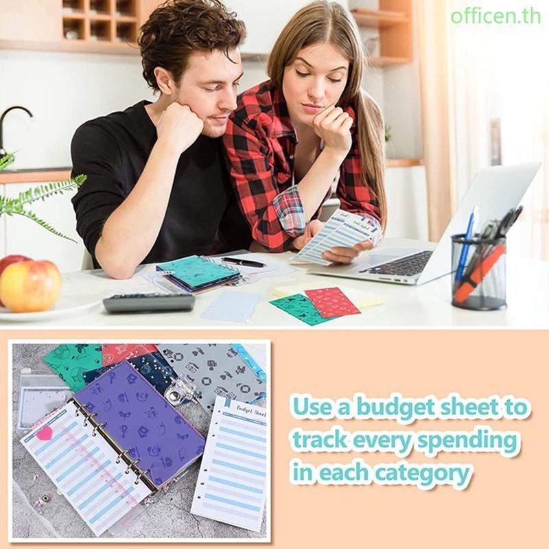 Cen Creative Budget Binder Planner พร้อมแผ่น Budget ซองกระเป๋า Blank Sticke