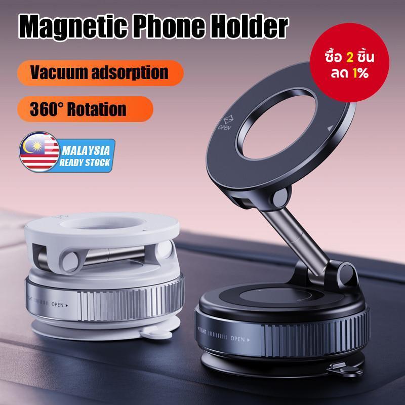 ขาตั้งโทรศัพท์แม่เหล็กแบบดูดติดกระจกสําหรับใช้ในรถยนต์ หมุนได้ 360° พับเก็บได้ สําหรับวางโทรศัพท์หรือไอแพดในรถยนต์ รองรับโทรศัพท์มือถือ