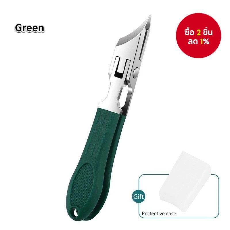 กรรไกรตัดเล็บแบบโค้ง เหล็กกล้าไร้สนิม กรรไกรตัดเล็บมือและเล็บเท้า ที่ตัดหนังกําพร้าป้องกันน้ํากระเด็น กรรไกรตัดเล็บ