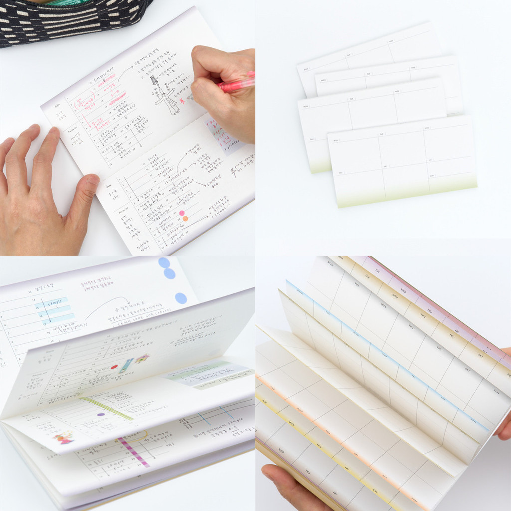 เกาหลีใต้ ANALOG KEEPER Hand Day Plan กระเป๋านี้ Week Plan Schedule This Month Plan Studydsk28.th202