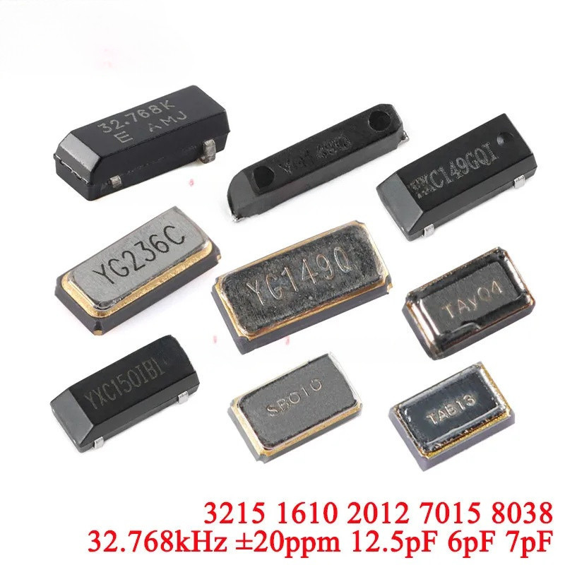 5-10 ชิ้น 3215 1610 2012 7015 8038 SMD Passive คริสตัล Oscillator 32.768kHz 32.768 kHz 32.768k Hz ± 
