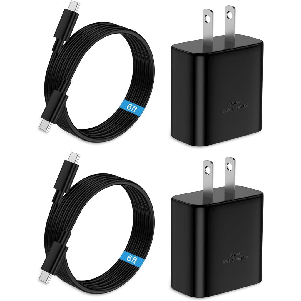 45W Fast Charger USB C Compatible with Samsung Charger with 6FT Type C Charging Cable Compatible wit