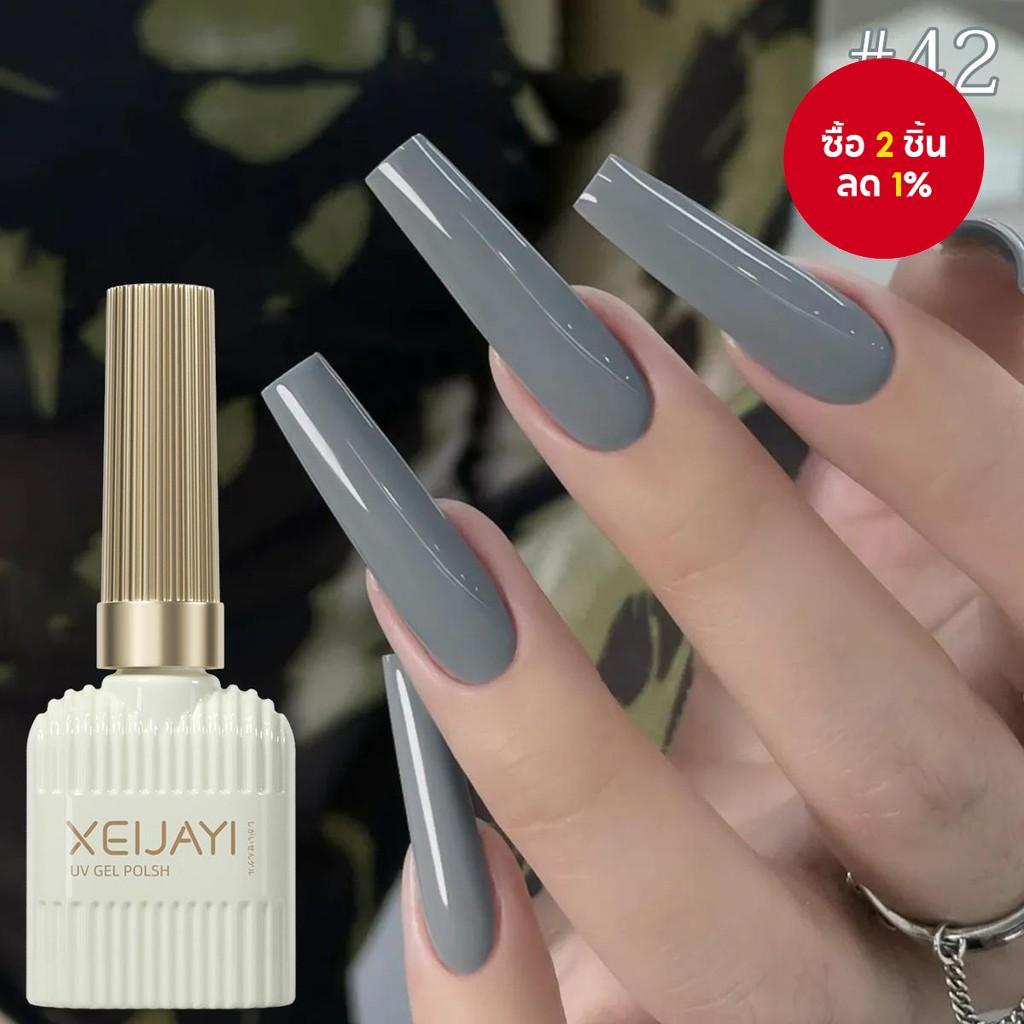 1 ชิ้น 15 มล. สีเทา เจลทาเล็บ เจลโฟโตเทอราปีเฉพาะสำหรับร้านเล็บ สีที่นิยมในฤดูใบไม้ผลิ