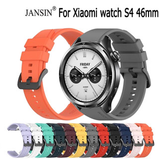 สําหรับ xiaomi Watch s4 46 มม.สายนาฬิกาซิลิโคนสีทึบ Global V…