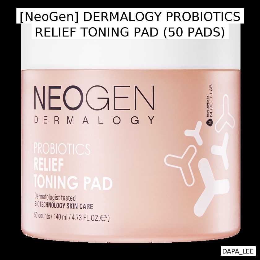 [NeoGen] DERMALOGY PROBIOTICS RELIEF TONING PAD (50 PADS) / ซูทติ้ง ไฮเดรติ้ง โดย DAPA_LEE