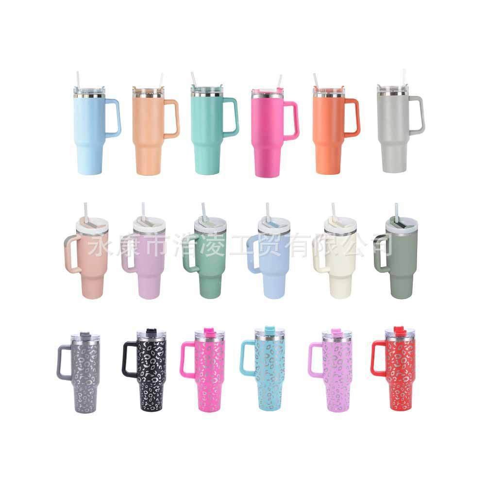 ถ้วยรถ Ice Master Handle Cup 40oz รถถ้วยรุ่นที่สอง Travel Cup Cross-Border 1st Generation สแตนเลสกลา