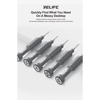 ไขควง สำหรับ i17 RELIFE RL-730 หัว S2 แข็งพิเศษ Steel Cannon King Classic Series Screwdriver Y0.6/0.8/+1.5/+2.5/T1/i17