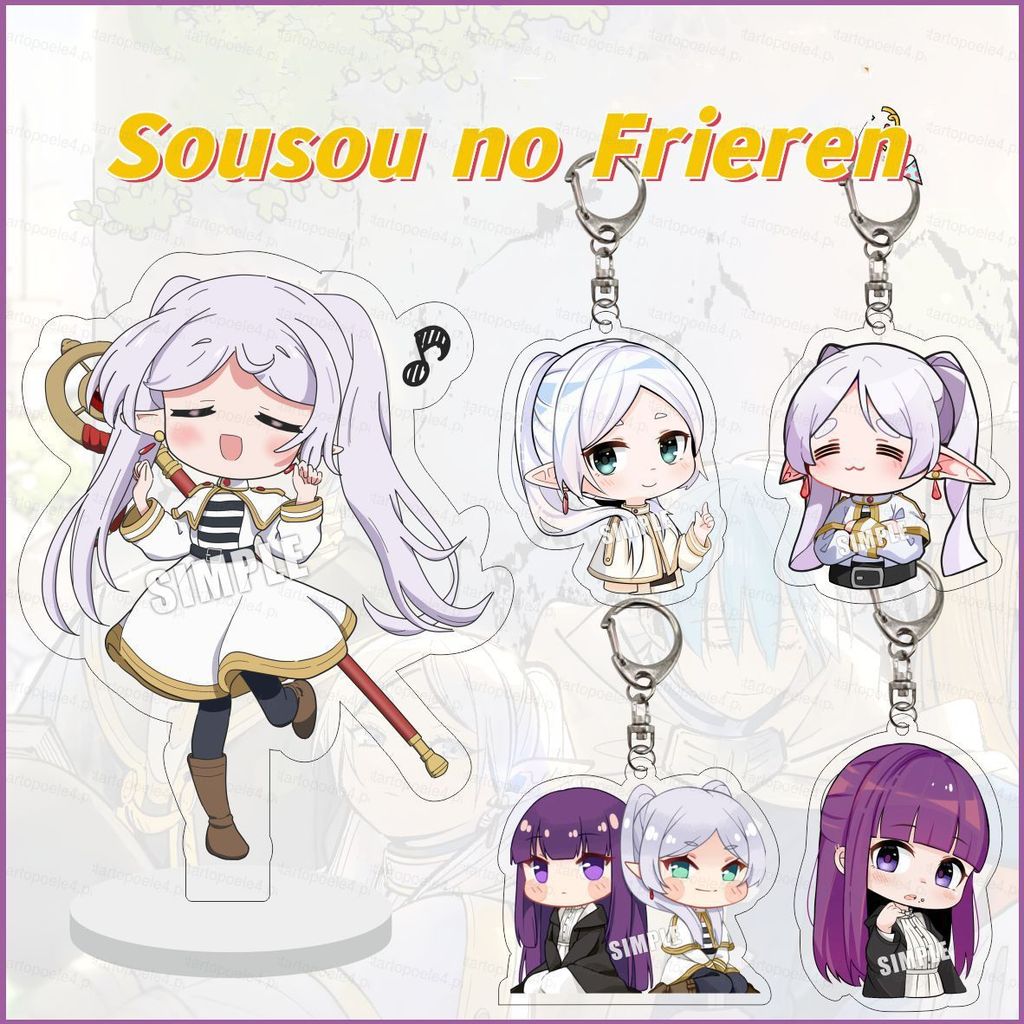 Frieren: Beyond Journeys End พวงกุญแจอะนิเมะ Sousou no Frieren พวงกุญแจ Fern Stark อะคริลิคน่ารักกระ