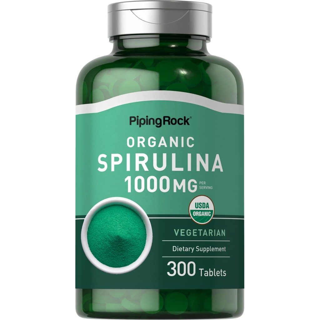 Spirulina | Arthrospira Platensis 1,000 mg. |per serving| (300Tablets) สาหร่ายเกลียวทอง
