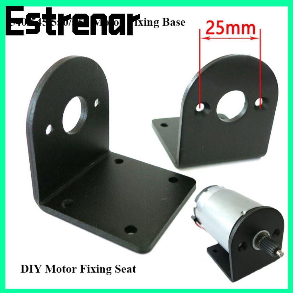 ESTRENAR 555 ขายึดมอเตอร์ อะไหล่มอเตอร์ DC อลูมิเนียมอัลลอยด์สีดํา