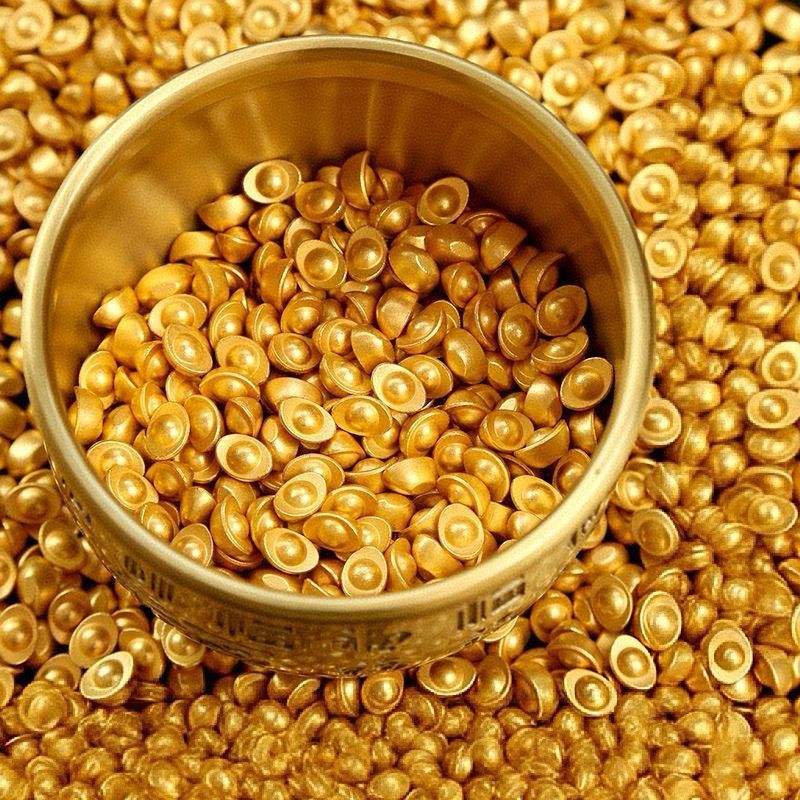 1000ชิ้นพลาสติกแข็งเลียนแบบทองแท่งดึงดูดความมั่งคั่งโชคดีตกแต่งโกลเด้นหยวนเปาสําหรับสํานักงานบริษัทร้านเปิดปีใหม่ - รูปที่ 3