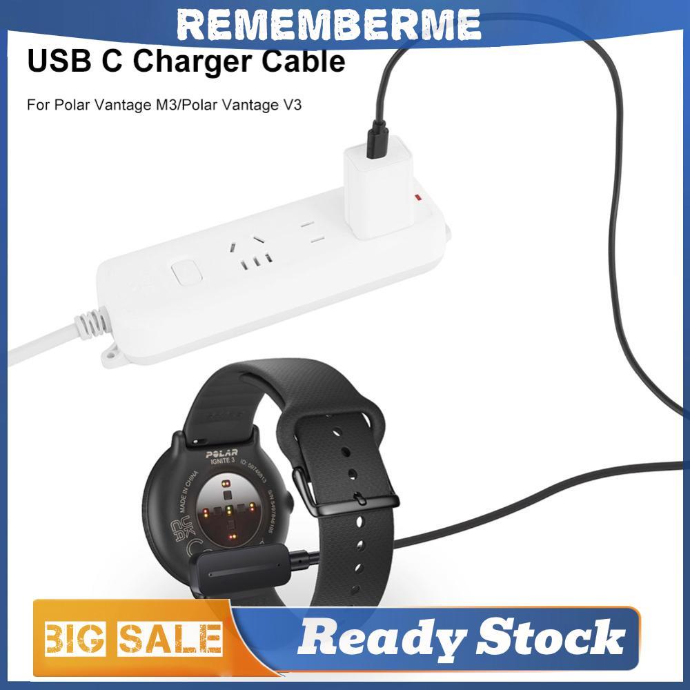 USB C สายชาร์จ 1M USB C สายชาร์จ 5V 1A Smartwatch Dock Charger Adapter สําหรับ Polar Pacer/Polar Pac