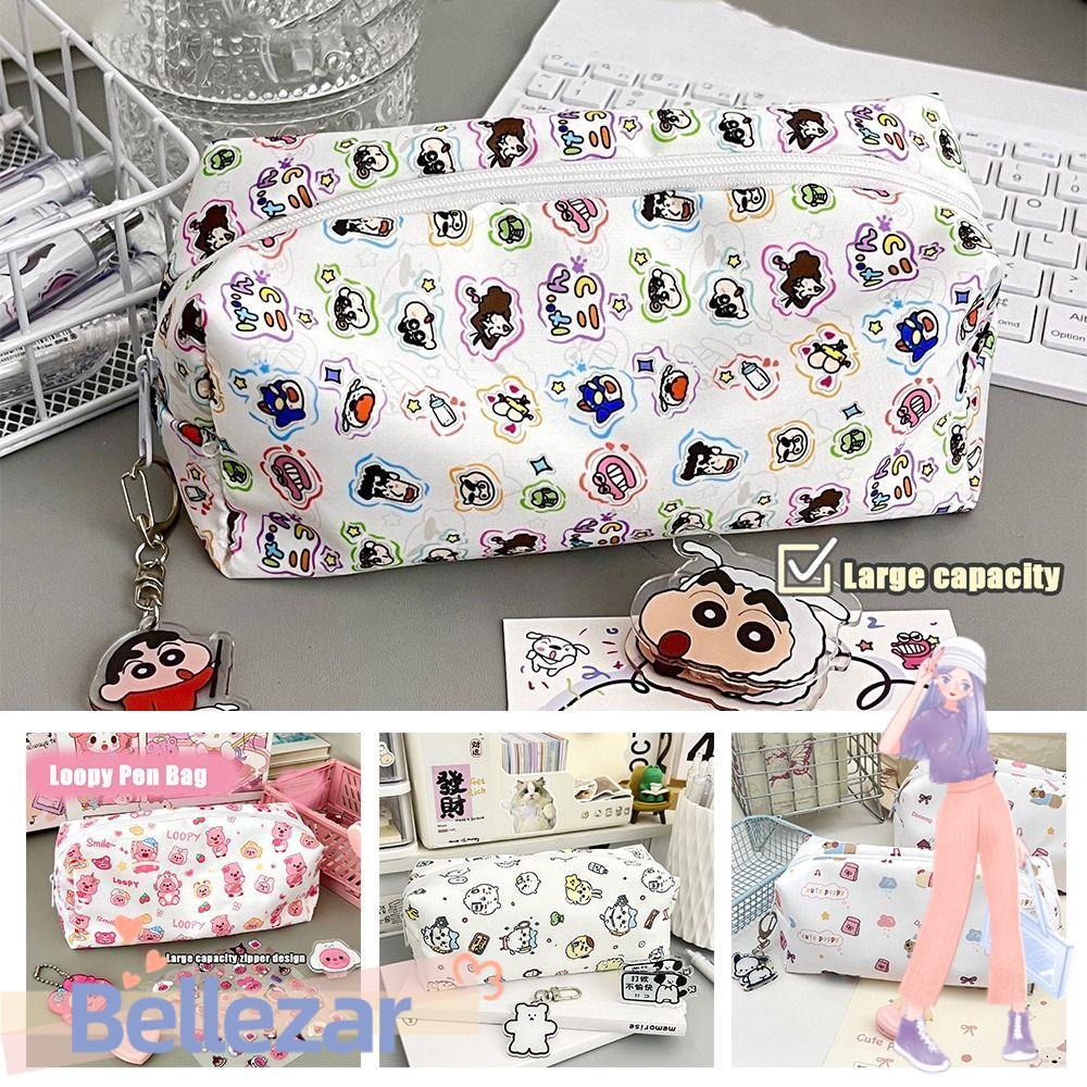 ดินสอ BELLEZAR ความจุขนาดใหญ่กลับไปสู่โรงเรียนของขวัญปากกากระเป๋า,คุณภาพสูง Loopy/Crayon Shin-chan/C
