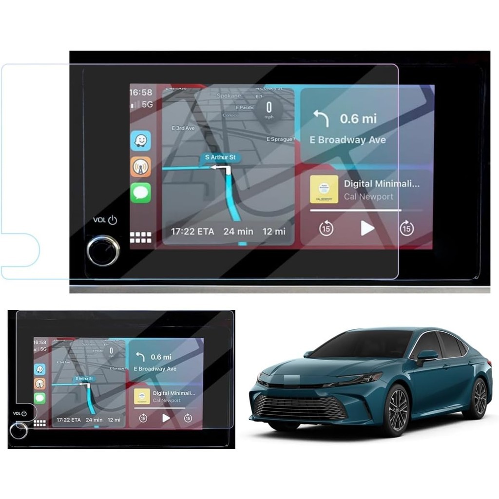 2025 2026 Camry ป้องกันหน้าจอ 8 นิ้วสําหรับ 2026 2025 Toyota Camry LE SE ป้องกันหน้าจอ 2025 Camry LE