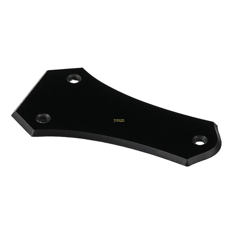 Youn Guitar Truss Rod Cover 3 Holes Bullnose Shaped Truss Rod Cover Replacement