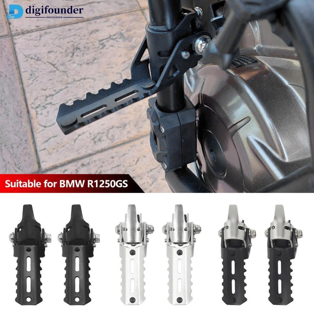 DIGIFOUNDER 2 ชิ้นพับการปรับเปลี่ยนรถจักรยานยนต์ด้านหน้า Footpeg ชุดสําหรับ BMW R1250GS R1200GS GS A