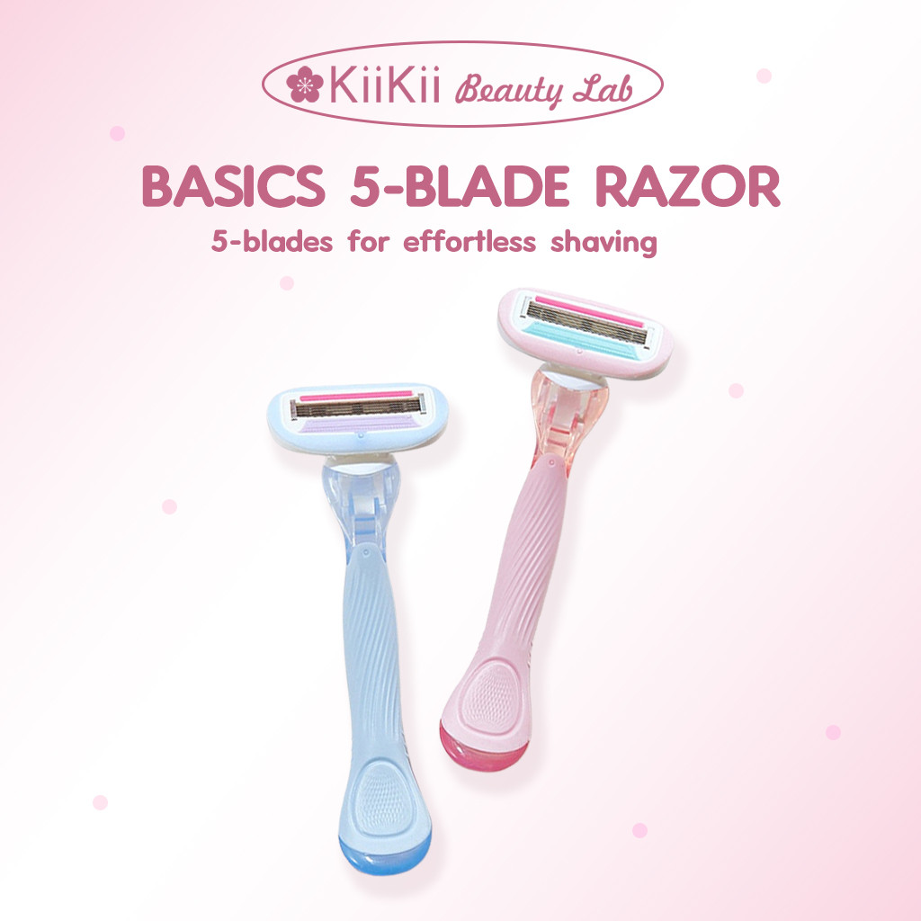 KiiKii Beauty Lab ที่โกนขน มีดโกนขน กำจัดขนไม่เจ็บปวด ใบมีดโกน 5 ชั้นสะดวก สะอาด เปลี่ยนใบมีดได้