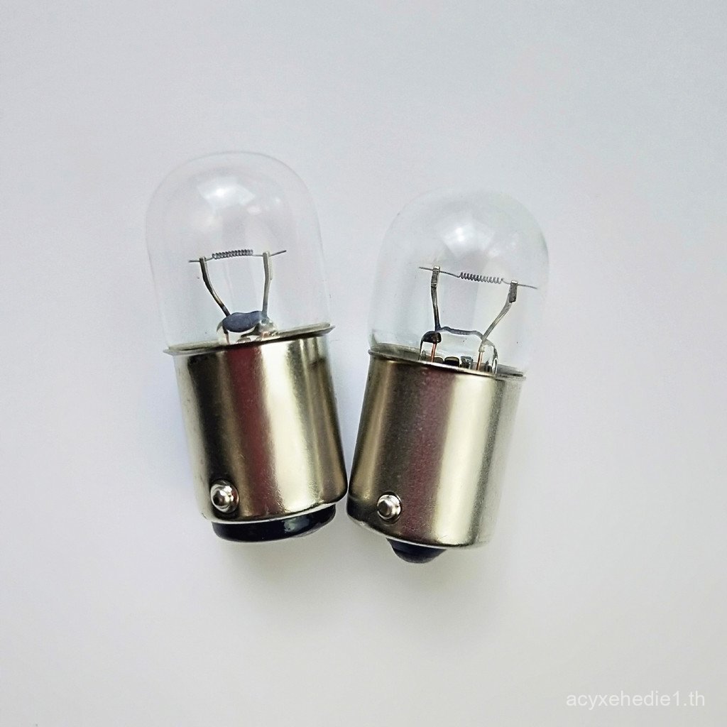 หลอดไฟแนวนอน T16 ไฟเลี้ยวรถยนต์ 24V10W Mount BA15S BA15D Tricolor หลอดไฟ