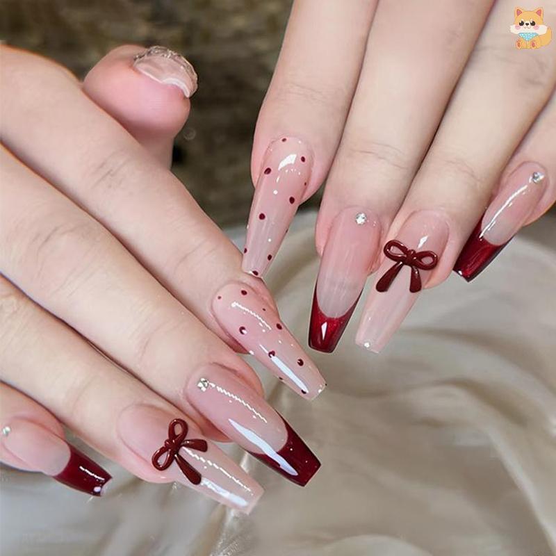[VI] 100PCS 3D Nail Art Red Bow Charms อุปกรณ์อุปกรณ์เสริมชิ้นส่วนเรซินสําหรับเล็บ Decorastion ผลิตภัณฑ์ตกแต่งเล็บวัสดุเครื่องมือ TH ราคา ถูกที่สุด ดีลบีเคเค แกลเลอรีภาพที่ 4