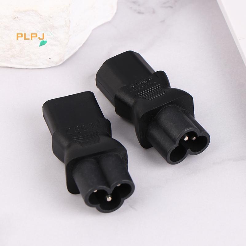 PLPJ 1 PC AC Power Socket Adapter IEC320 3-Pin C13 หญิง C6 ชายปลั๊ก AC Power Adapter ไฟฟ้าซ็อกเก็ต Converter ใหม่