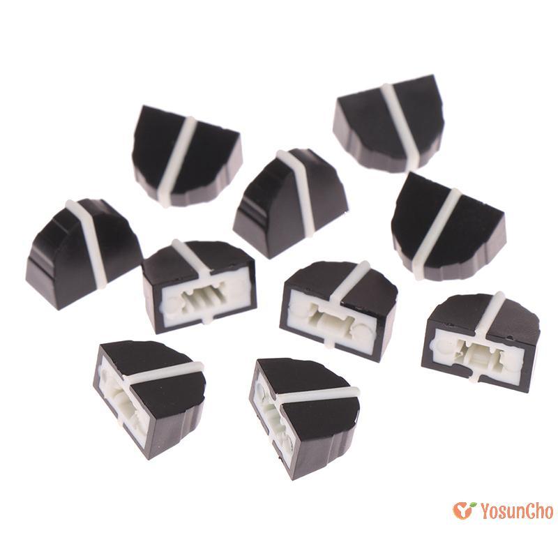 YosunChoker] 10 ชิ้น DBX2231 Equalizer Fader Cap 11MMX9 มม.รู 4 มม. Potentiometer Fader ลูกบิดหมวกให