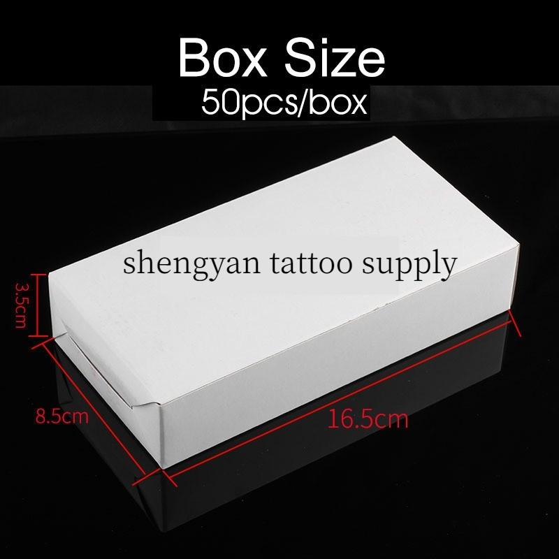 50 ชิ้น/กล่อง (RL*RS*F*M1*M2*RM) ทิ้งฆ่าเชื้อสแตนเลส eagle Tattoo-lined shader สักเครื่องมือ
