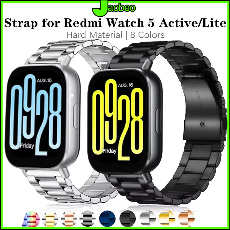 20mm 22mm สายรัดข้อมือโลหะสแตนเลส สำหรับ for Redmi Watch 5 Active/Lite /Samsung Galaxy Watch/Garmin/Huawei/Amazfit