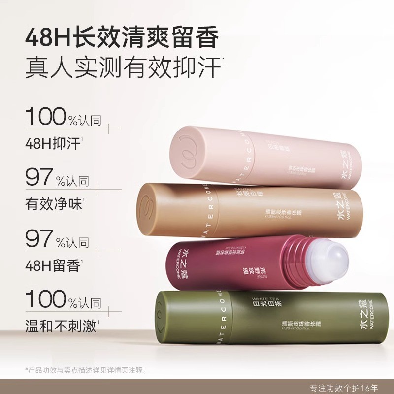 Water Kou Antiperspirant Lotion Men Women Underarm Deodorant Roll-On Antiperspirant Roll-On Deodoran