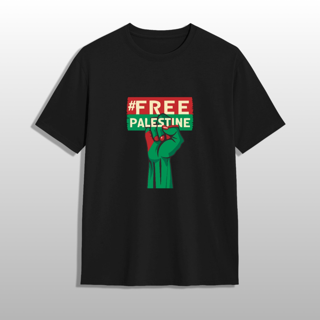KATUN Free เสื้อยืดผ้าฝ้ายพรีเมี่ยม Palestine F42
