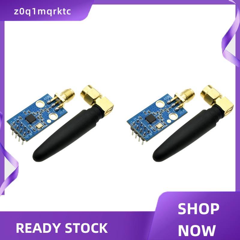z0q1mqrktc CC1101 โมดูลไร้สายพร้อมอินเทอร์เฟซ SMA โมดูลรับส่งสัญญาณไร้สายสําหรับ433MHZ เสริมสัญญาณ 2