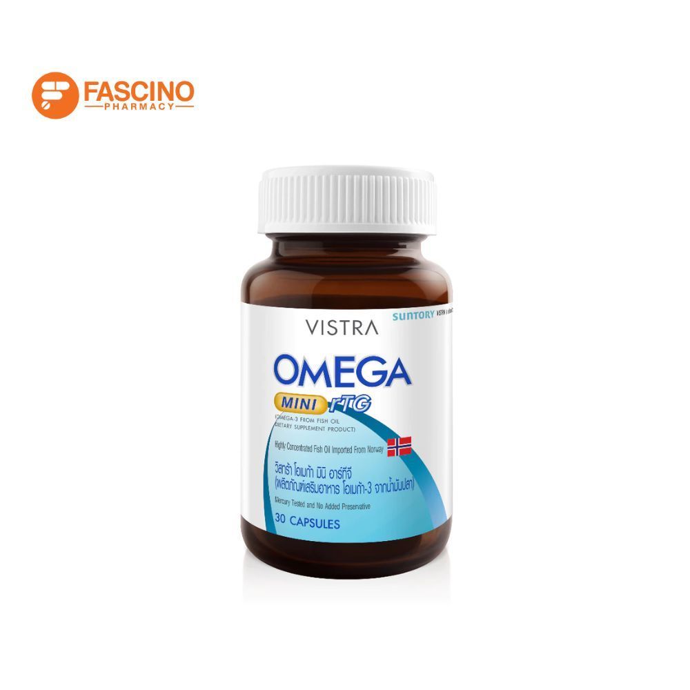 Vistra Omega Mini RTG ผลิตภัณฑ์เสริมอาหารน้ำมันปลา (30 แคปซูล)