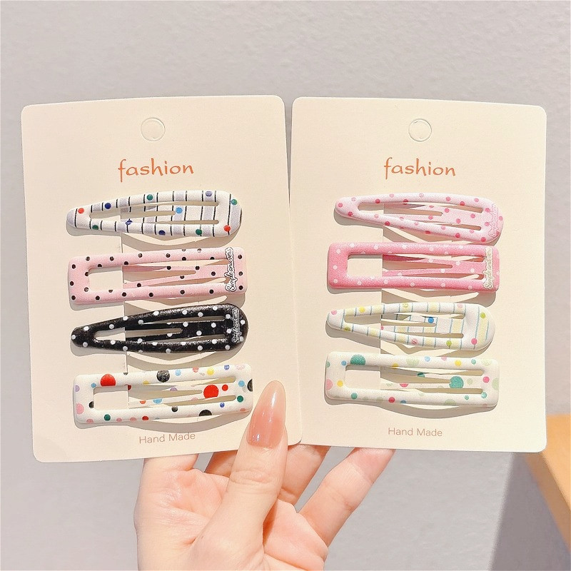 กิ๊บติดผมสีสันสดใสสำหรับเด็กสไตล์เกาหลี เครื่องประดับผมแบบคลิป - รูปที่ 4