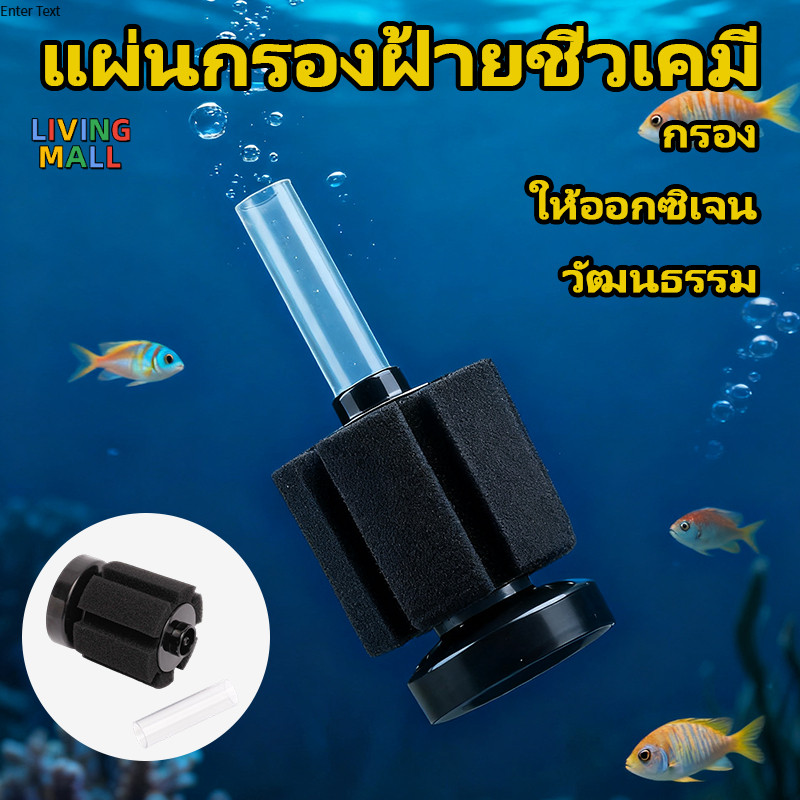 🐠LIVING🐠เครื่องกรองตู้ปลา เครื่องกรองตู้ปลารูปทรงกลมแบบดูดสิ่งสกปรกและเพิ่มออกซิเจน ปลอดภัยในการกรองและเติมออกซิเจน