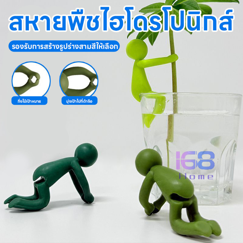 🌱168HOME🌱เพื่อนดูแลพืชไฮโดรโปนิกส์ ช่วยพยุงลำต้นและกิ่งไม้ ตกแต่งสำนักงาน ตรึงรูปทรงพืช คนตัวเล็กน่ารัก