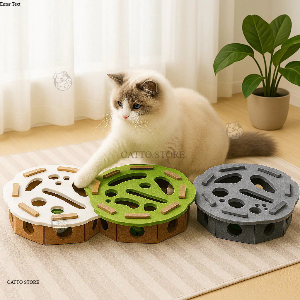 รางบอลของเล่นแมว รุ่น YZ มีลูกบอลและกระดิ่ง thumbnail 8