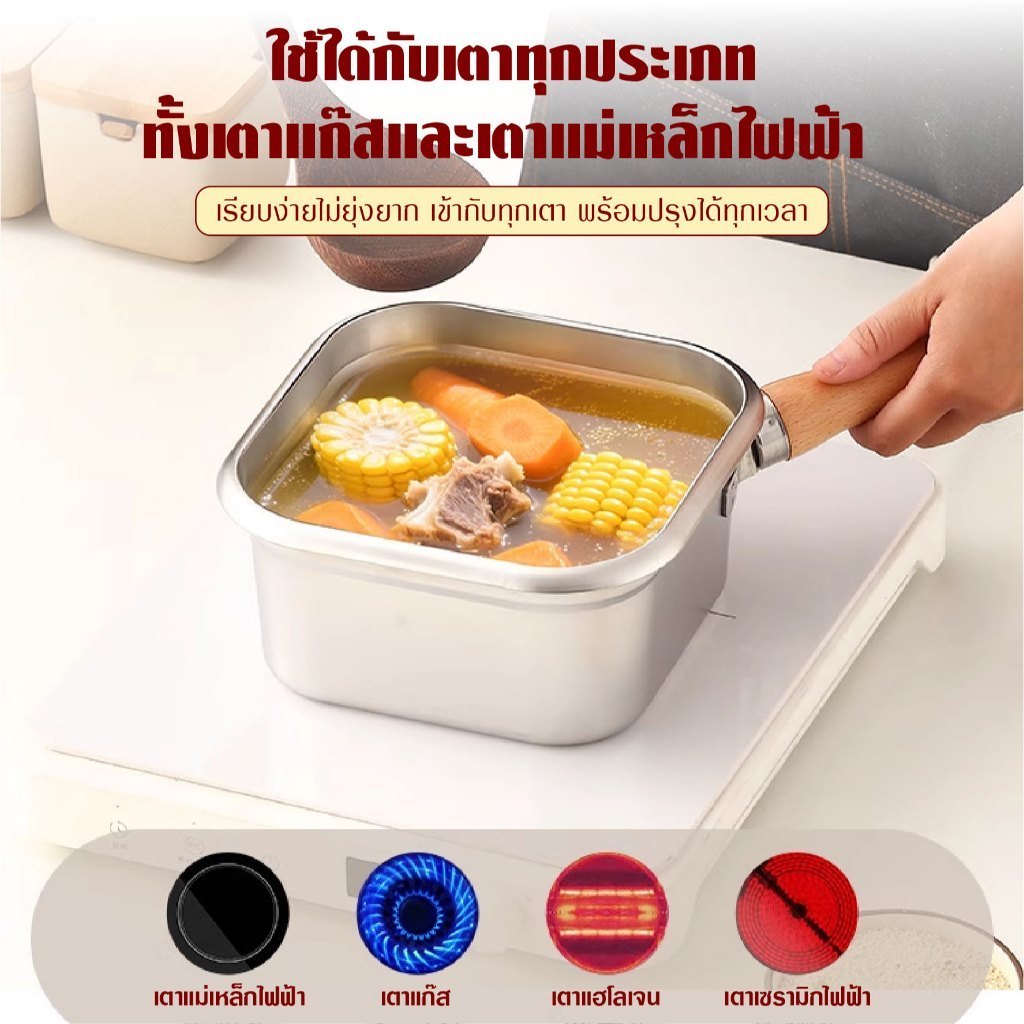 มัลติฟังก์ชั่น ที่ใส่เฟรนช์ฟรายส์,หม้อทอดแบบด้ามจับที่ถอดออกได้แบบไม่ติด,ฝาปิดโปร่งใสแบบพกพาสแตนเลสเก็บง่ายตะกร้าทอดบ้าน - รูปที่ 2