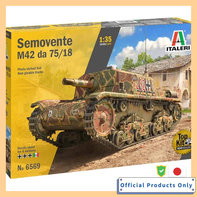Platz Italeri 1/35 WW2 Italy Semovente M42 da 75/18 Plastic Model Kit IT6569 (Tank)