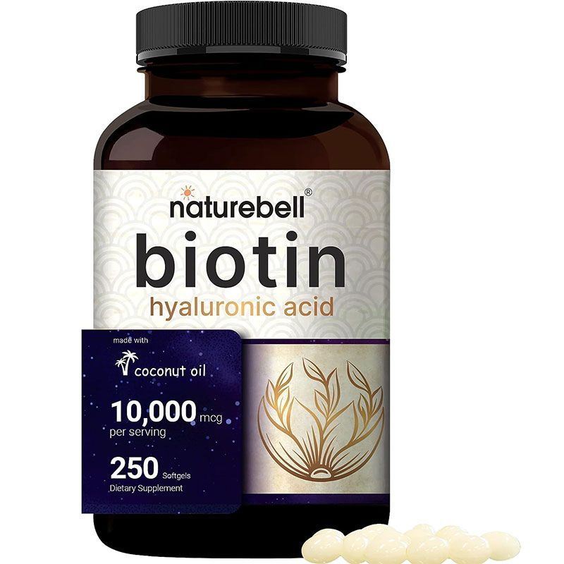 2025 สินค้าใหม่ US Direct Mail NatureBell Biotin 1,000mcg+Hyaluronic Acid 25mg แคปซูล 250 แคปซูล2025