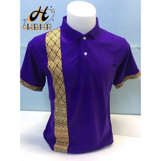 เสื้อโปโลนวดสปาสไตล์ไทย 100 ผ้าโพลีเอสเตอร์ยืดแขนสั้น