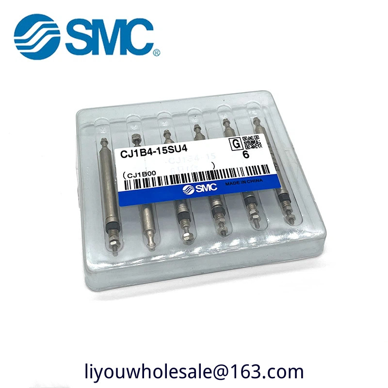 SMC มินิเข็มขนาดเล็กประเภทกระบอก CJ1B4-5SU4-10SU4-15SU4-20SU4 เอฟเฟกต์เดี่ยวสแตนเลส