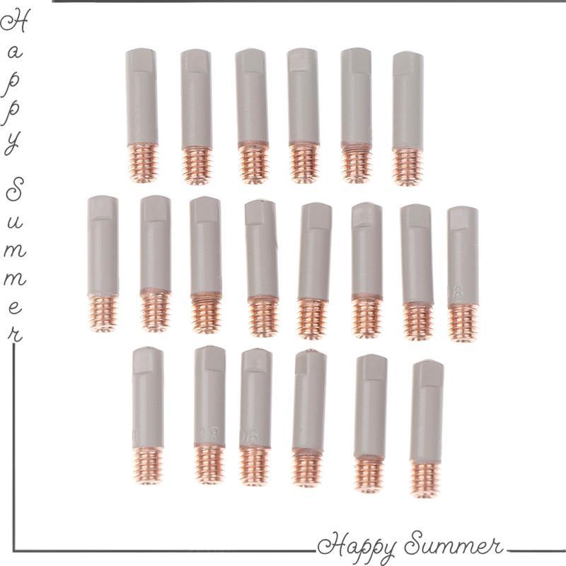 2H2Y ปลายหัวเชื่อม15AK 2ชิ้น/เซ็ต, หัวเคลือบใหม่ป้องกัน25มม. หัวฉีดแก๊ส M6 0.8มม.-1มม.