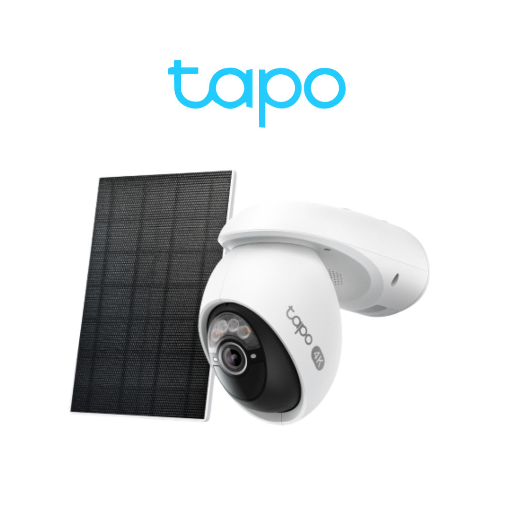 TAPO C660 KIT กล้องวงจรปิด 4K 8MP พร้อมแผงโซลาเซลล์ Pan/Tilt Security Camera Kit