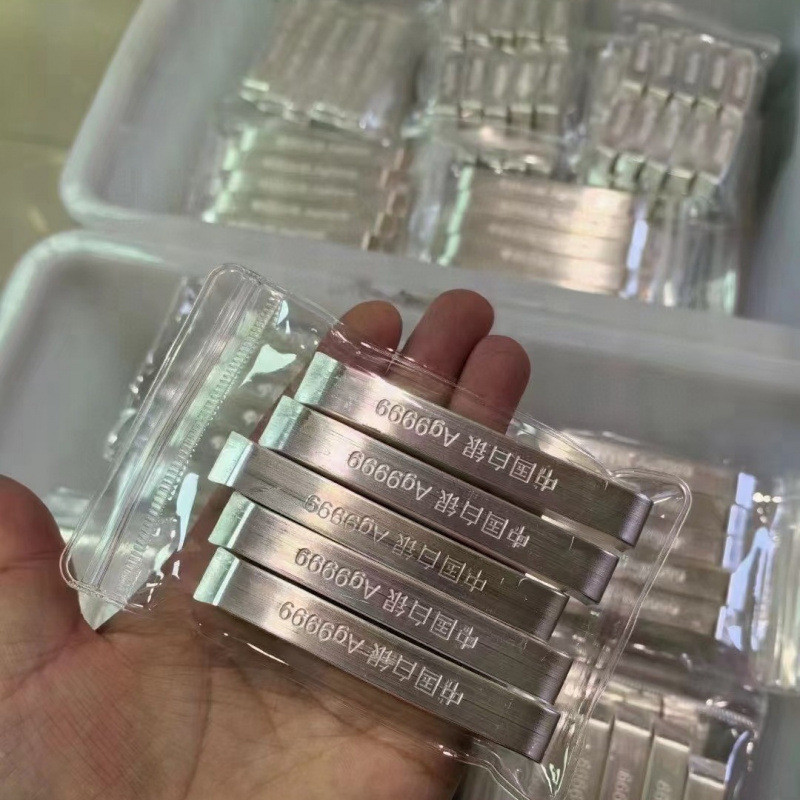 Hi International Standard Investment Silver Bar เงินบริสุทธิ์ S999 การลงทุนการจัดการการเงินของขวัญเง