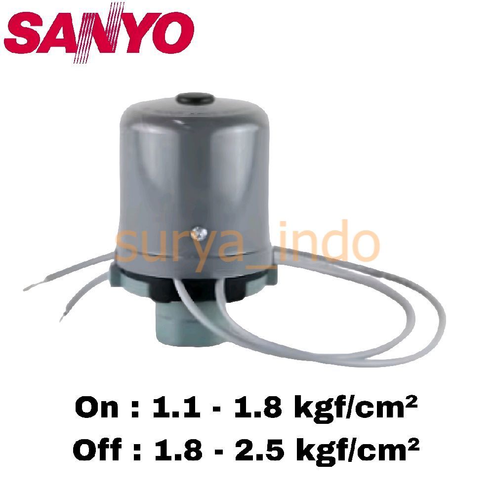 ปั๊มน้ําอัตโนมัติ SANYO P-H175C P-H130B สวิตช์เพิ่มแรงดันอัตโนมัติ