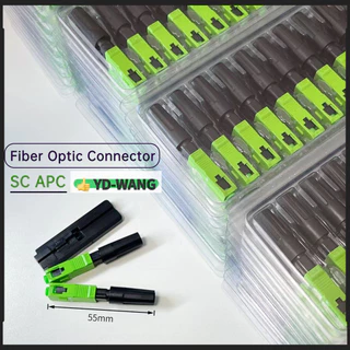 50 ชิ้น/100 ชิ้น FTTH SC APC ไฟเบอร์ออปติก Quick Connector ฝัง Single Mode SCAPC ไฟเบอร์ออปติก Connector