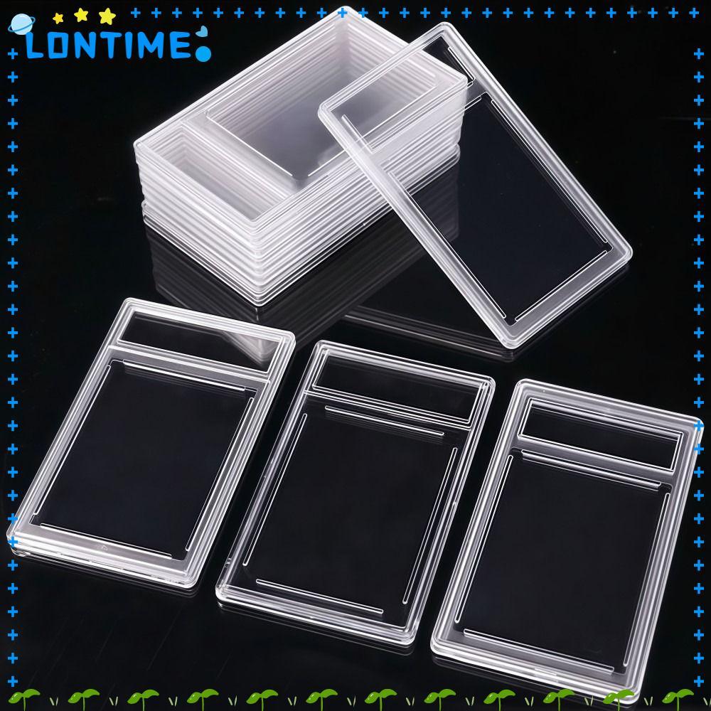 LONTIME PSA Graded Card, ทนทานโปร่งใส 35PT กล่องการ์ดสะสม,คุณภาพสูงที่ถอดออกได้ทนทาน UV Protection Trading Card กล่องป้องกันจอแสดงผล